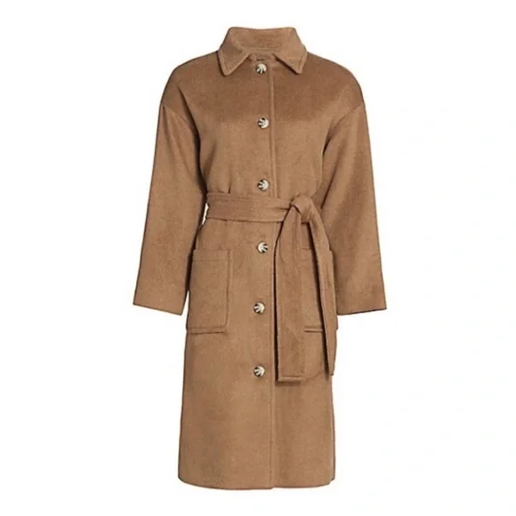 RAILS NADINE NWTWOOL-BLEND COAT IN CAMEL XS-S - Picture 8 of 16